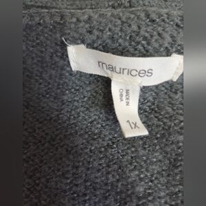 Maurices Gray Women Sweater Soft 1X
